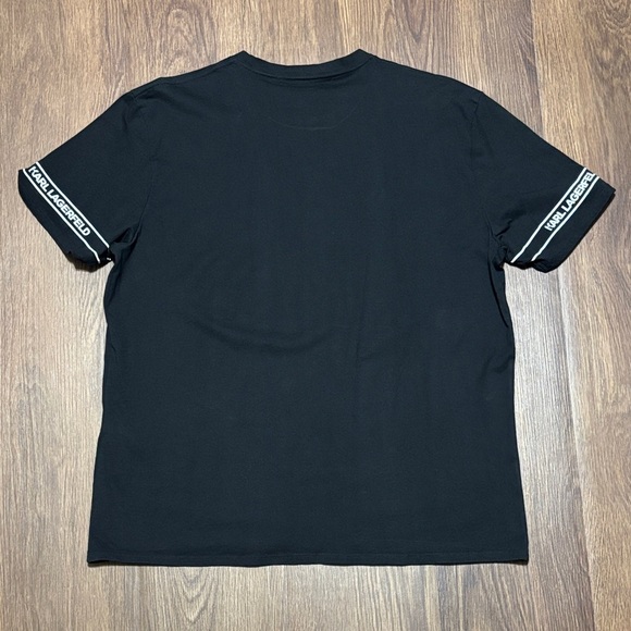 🔥🔥🔥Karl Lagerfeld Black Short Sleeve Tee with Logo Size: XXL🔥🔥🔥 - Picture 6 of 10